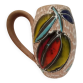 Luigi Santi vase with handle, 1970s
