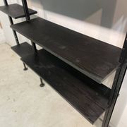 Wall Library or Floor/Ceiling in black wood