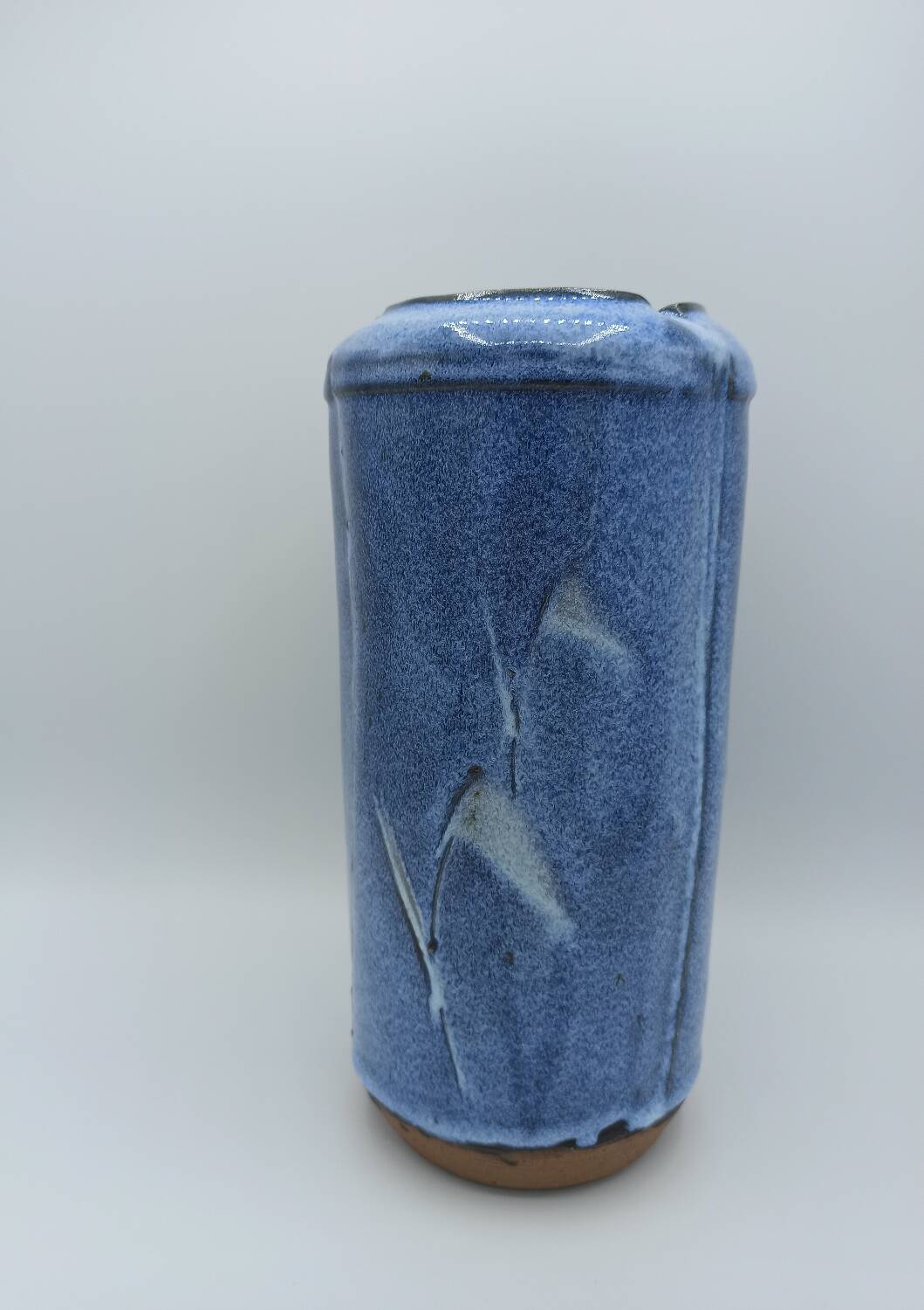 ​vase vintage en grès émaillé - bernard dal magro - céramique d'art