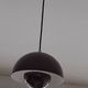 Suspension FlowerPot metal plum / Ø 23 cm - By Verner Panton, 1968