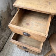 Bureau pin meuble atelier 1950