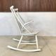Wooden Rocking chair by Illum Wikkelsø for Niels Eilersen, Denmark 1950s