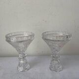 Paire de bougeoirs cristal