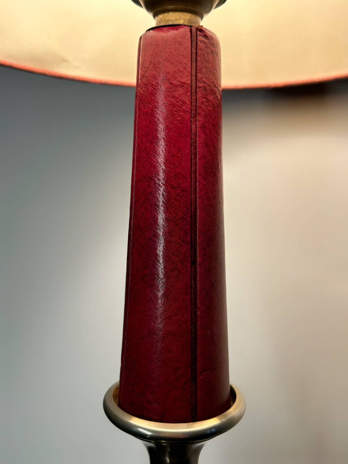 Leather lamp The tanner 60s/70s