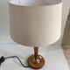 Lampe de bureau chic en bois 1960
