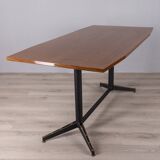 Vintage wooden table from the 1960s designed by Carlo Ratti for Lissoni.