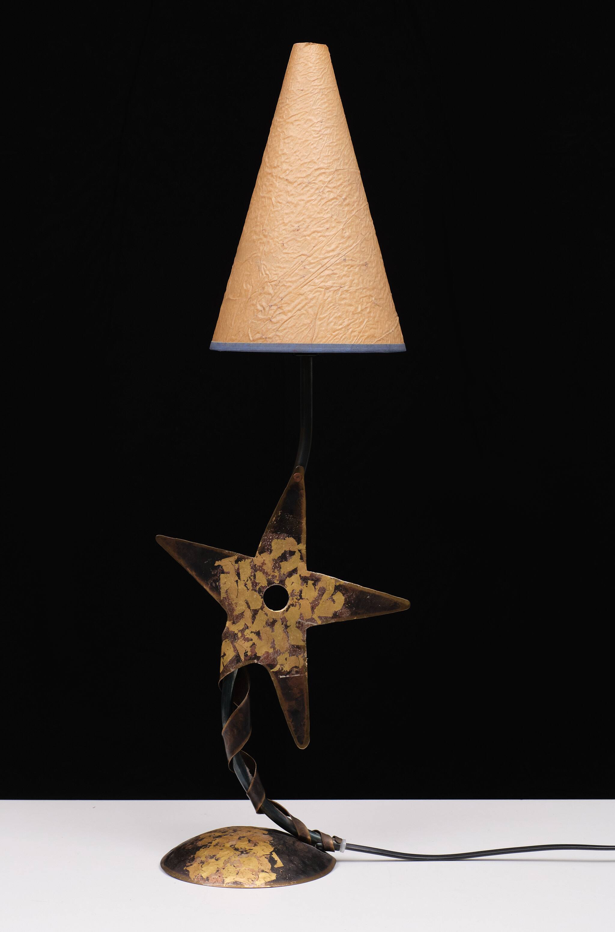 Robert Kostka handmade Star Table lamp 1980s France