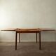 Danish modern teak extendable dining table model 24 by Ansager Møbler 1960s