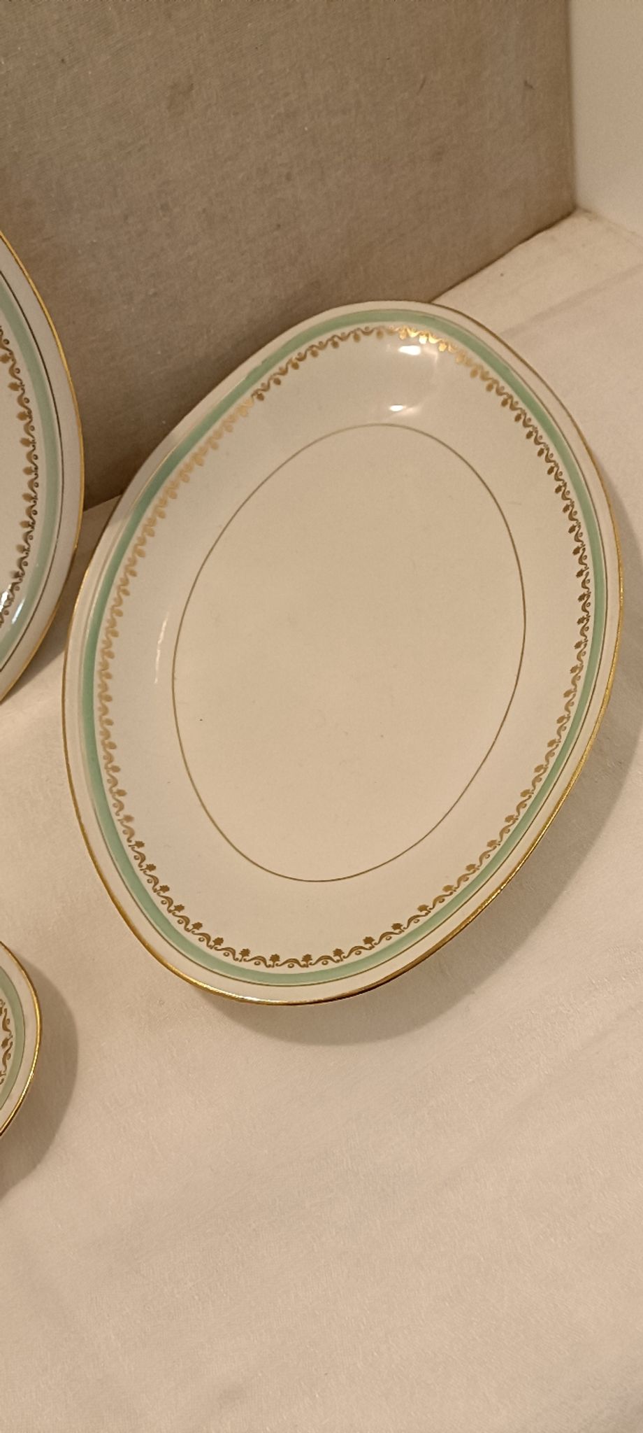 3 antique dishes SFP porcelain France