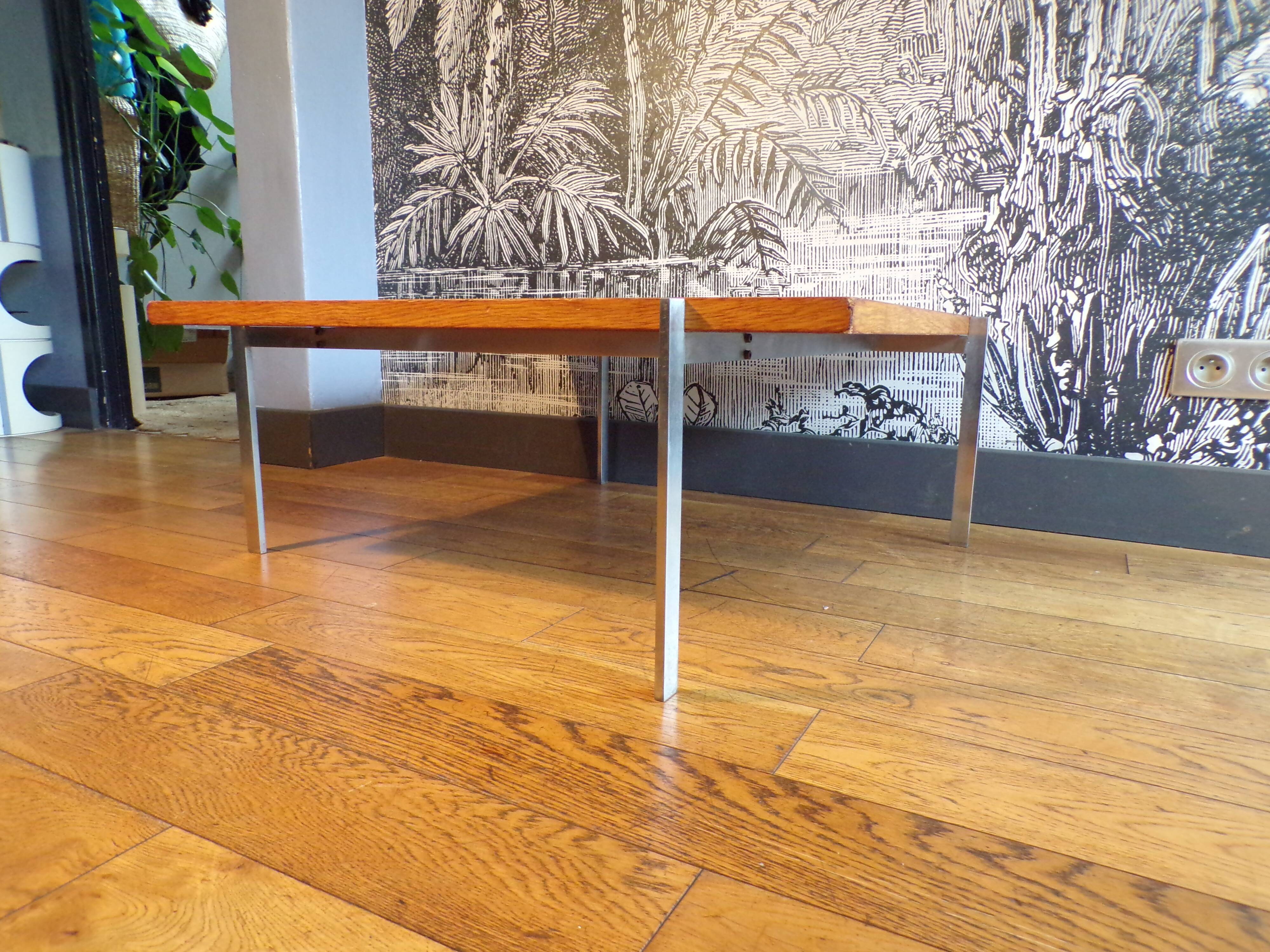 PK61 coffee table with ash top by Poul Kjaerholm for E.Kold Christensen