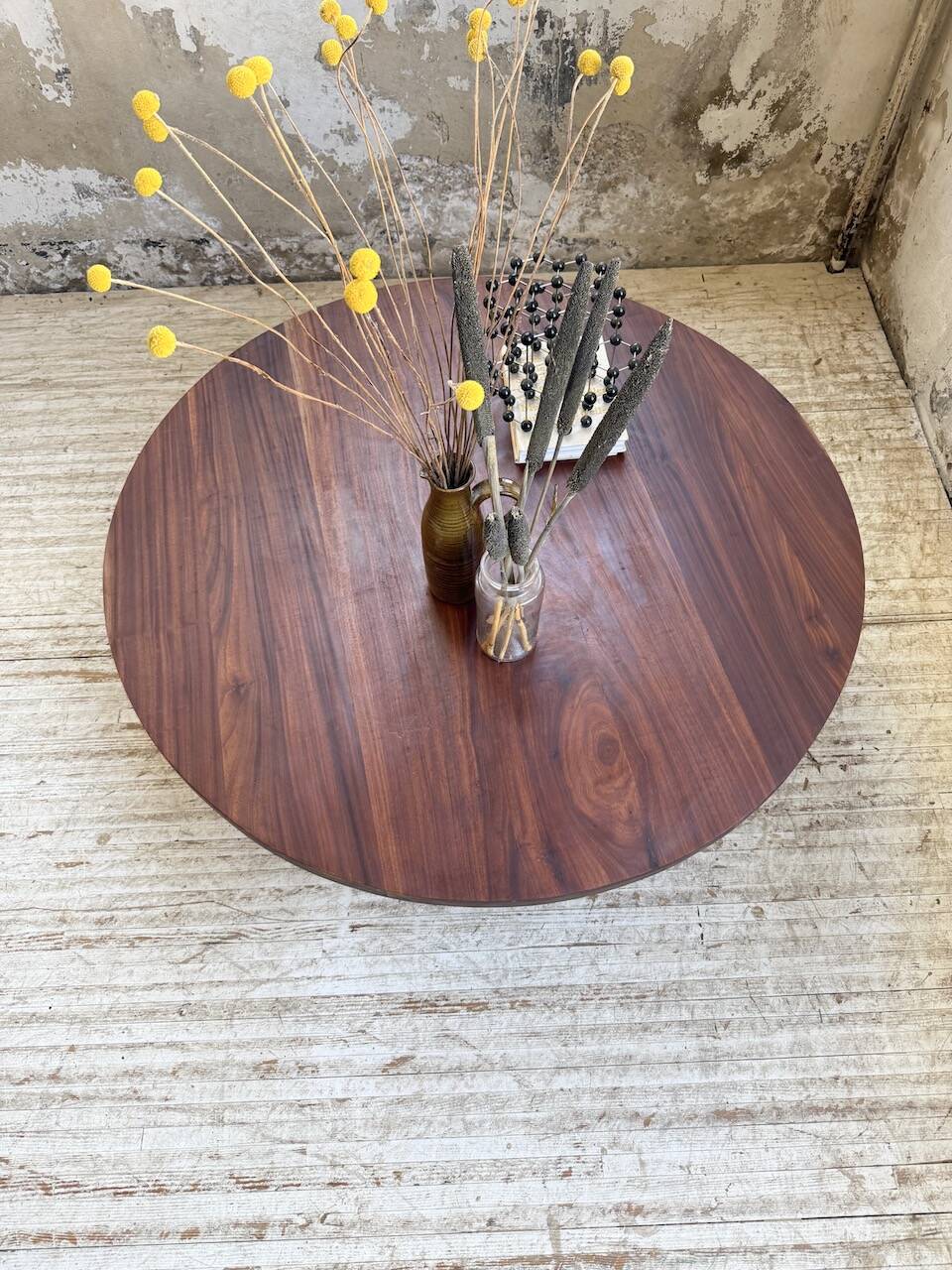 50s round tripod coffee table