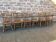 6 Windsor chairs restaurant Western style tavern vintage 1980s