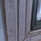 Beveled mirror patinated wood early 20th century
