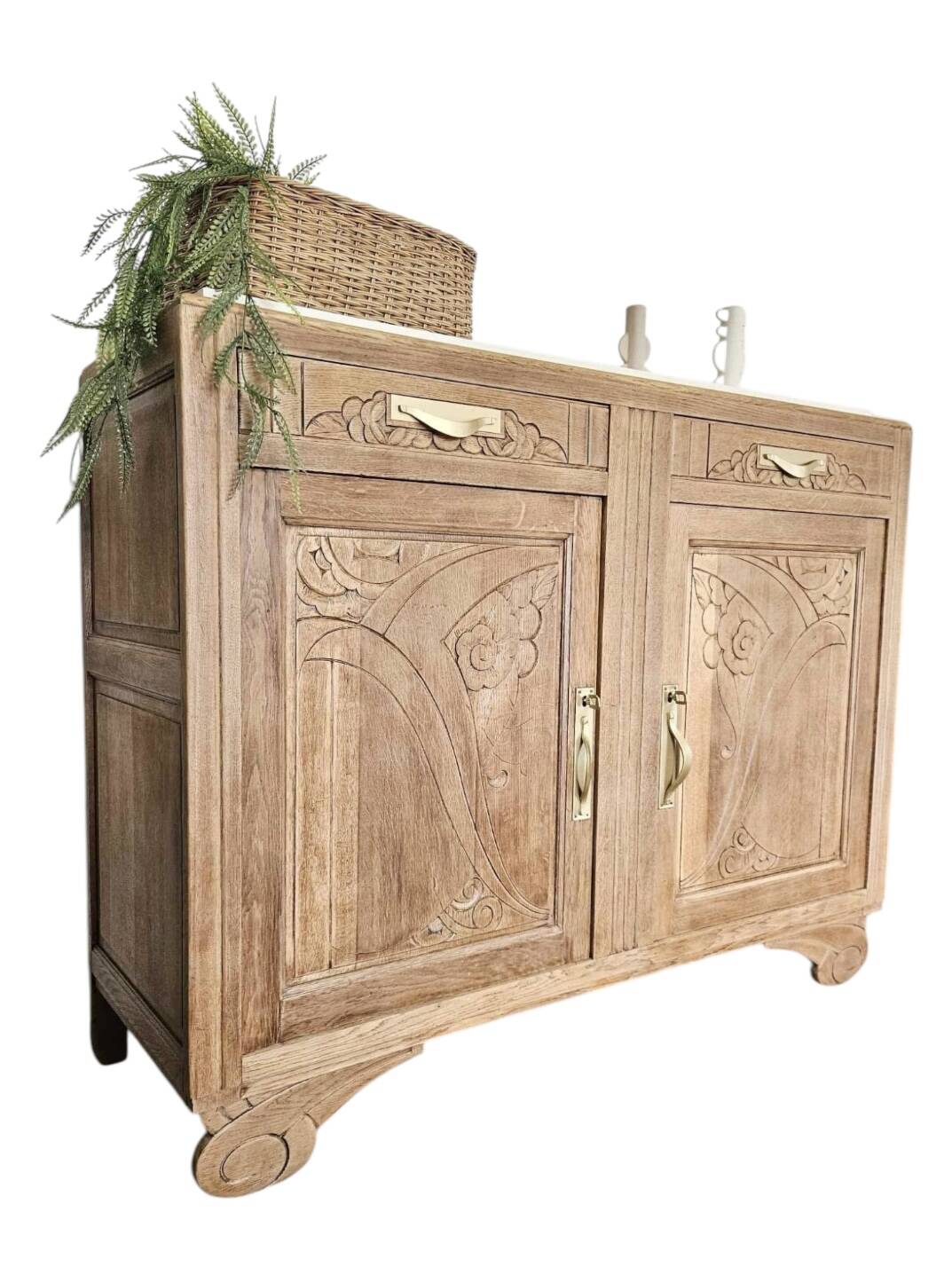 Parisian Art Deco oak sideboard
