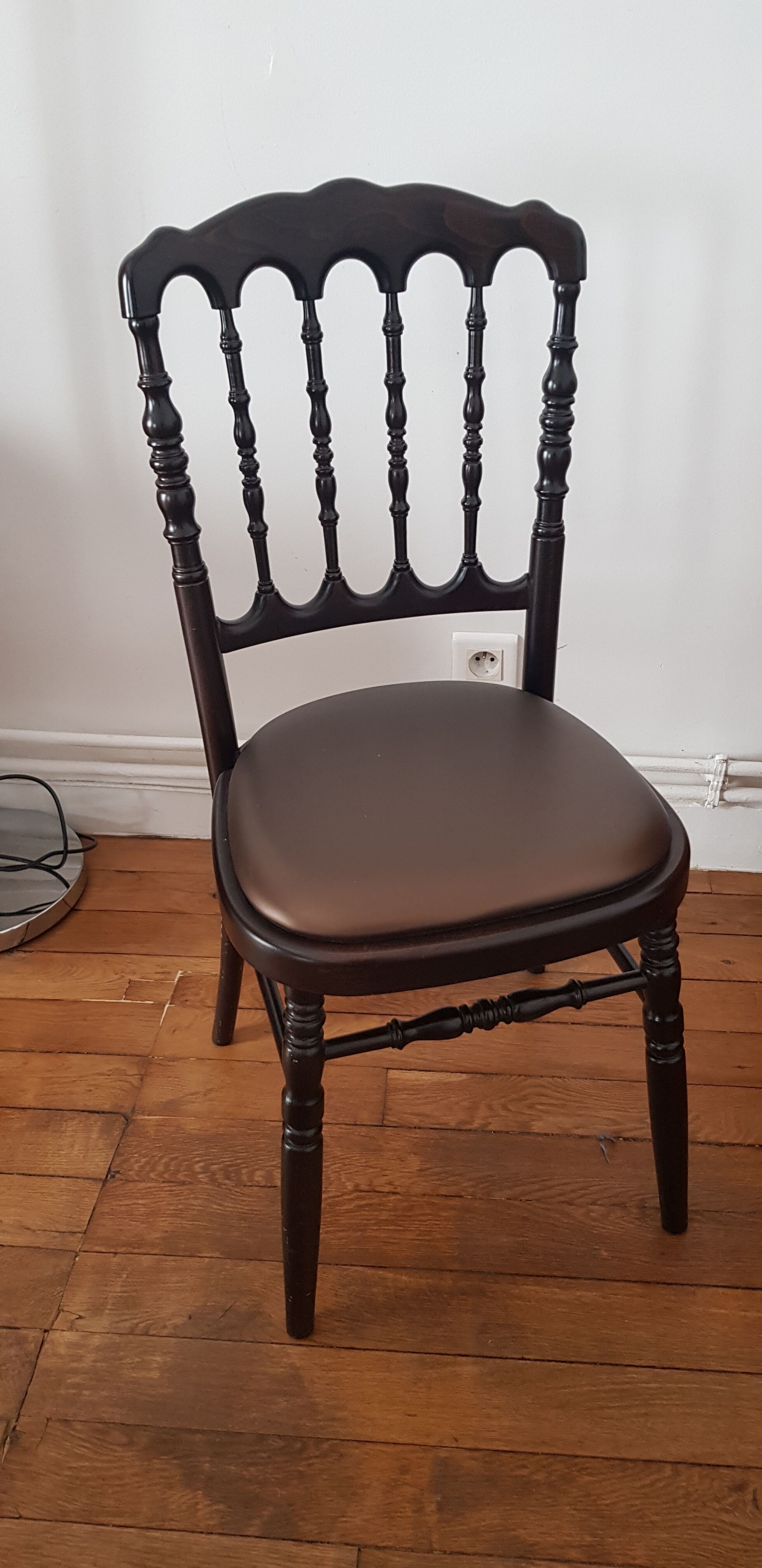 wooden Napoleon Chair turned removable sitting
