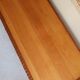 Table à manger en rotin et osier, plateau en hêtre, années 60