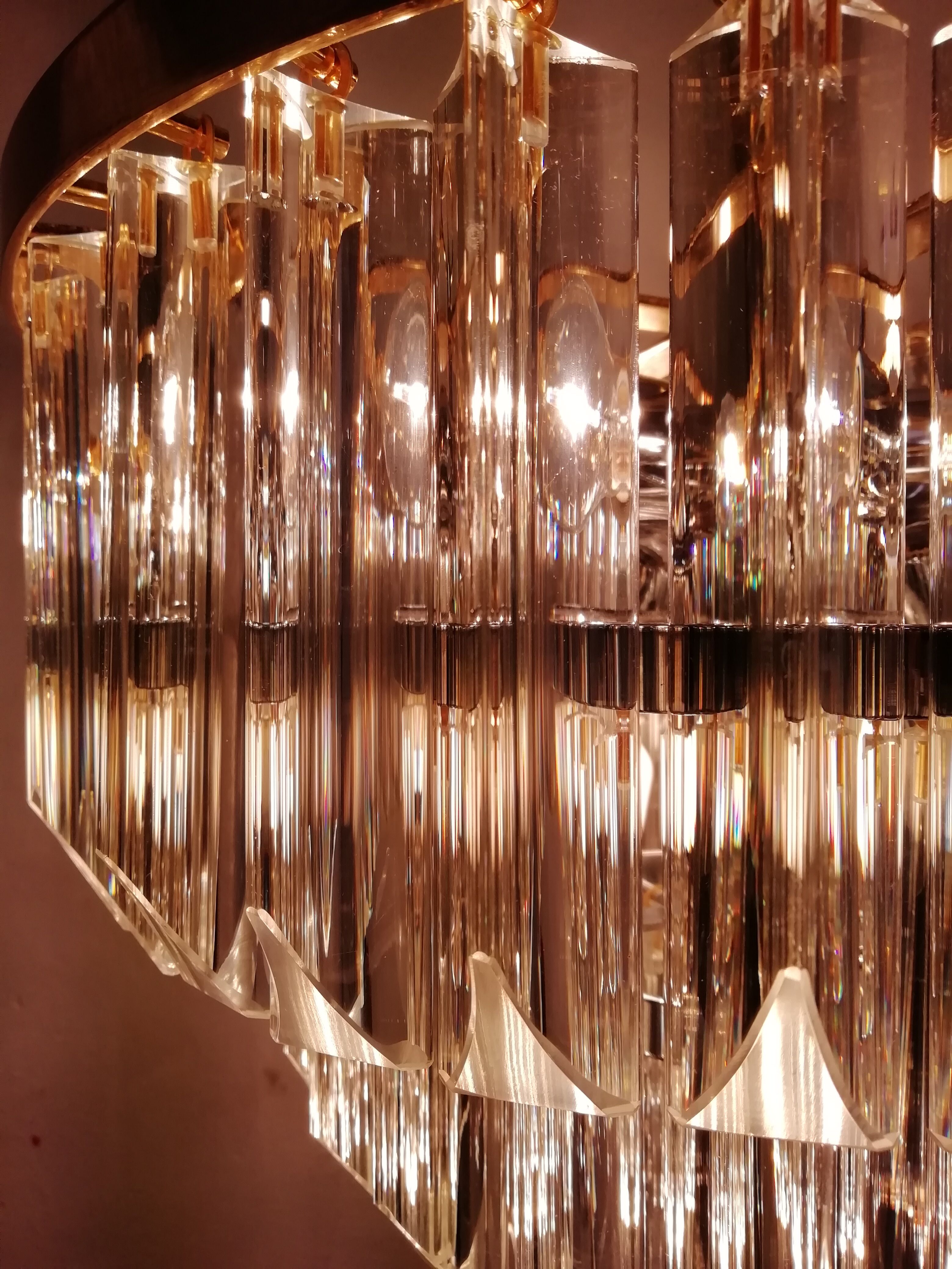 Paolo Venini Murano glass ceiling lamp