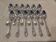 12 silver-plated metal soup spoons by the silversmith Boulenger LXV, half-rich.