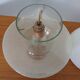 Two-Piece Opal Glass Table Ball Lamp, Italy, 1960s