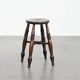 Antique English Windsor stool from the 18th century with a great patina