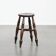 Antique English Windsor stool from the 18th century with a great patina