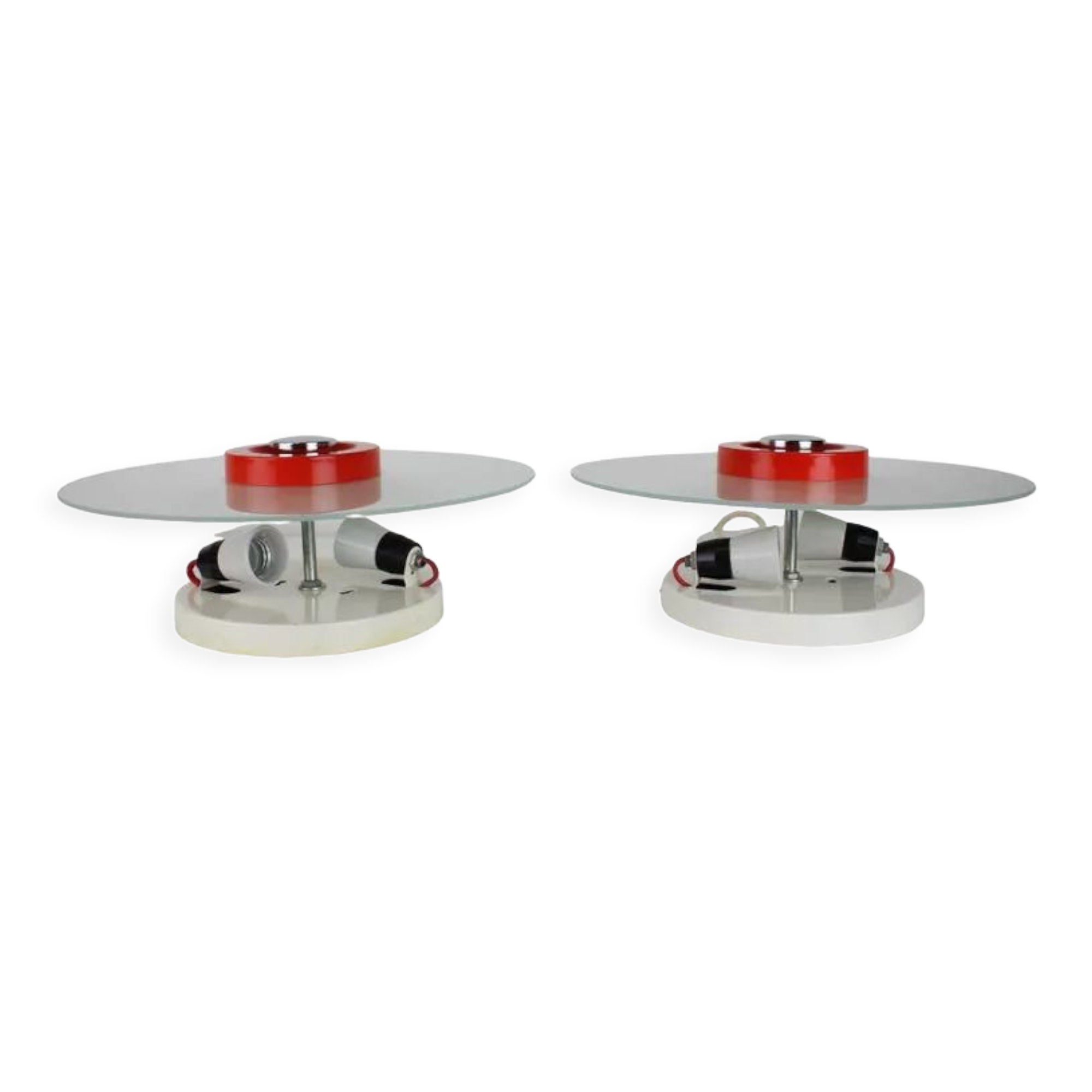 Pair of Midcentury Ceiling or Wall Lamps Napako, 1970s