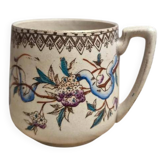 Tasse ancienne en terre de fer – décor japonisant – fin Xixe
