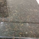 80's design table in black granite