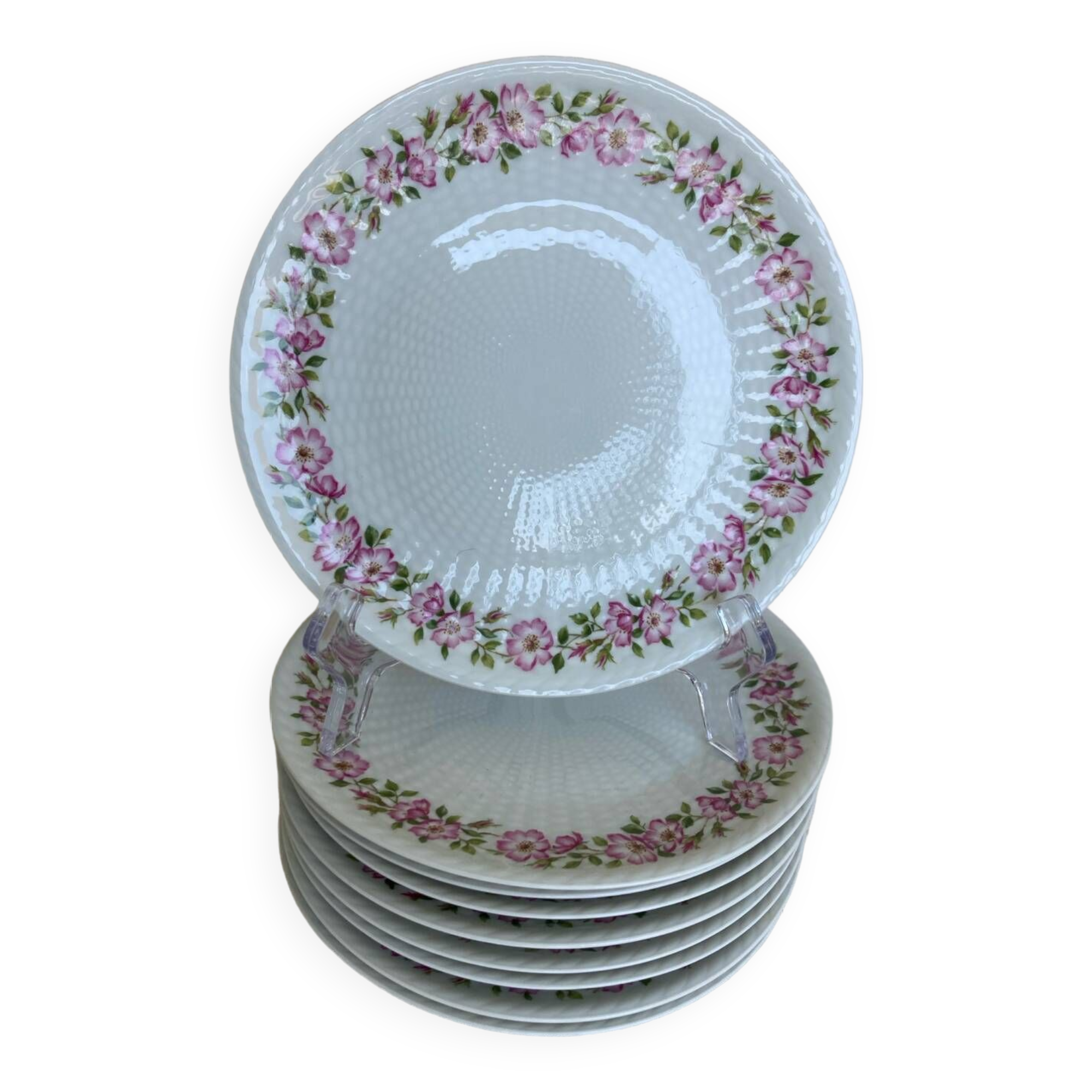 Charles Field Haviland Rosehip Dessert Plates