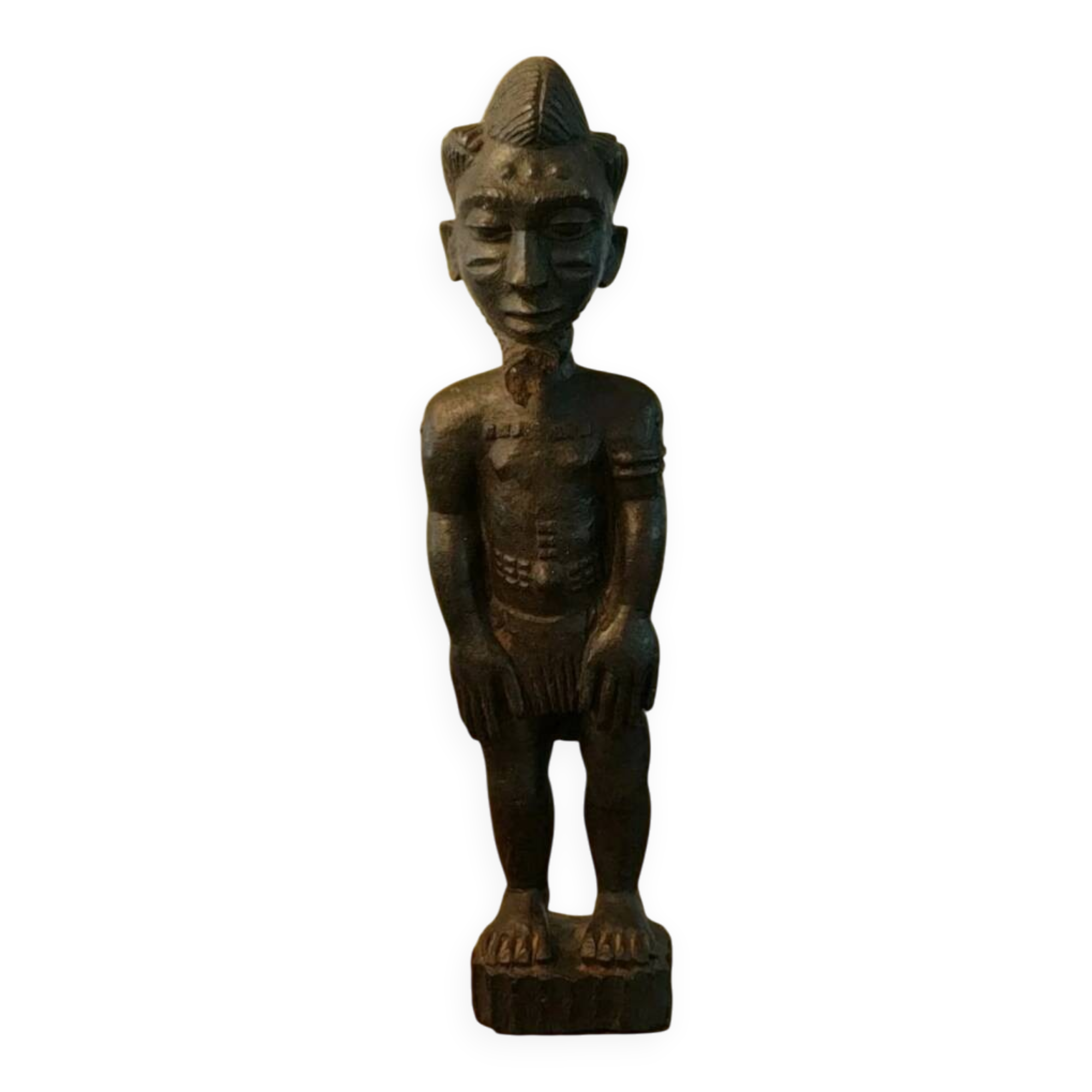 Ancient mystical husband fetish sculpture, Blolo Bian Baoulé