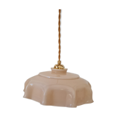 Pastel pink opaline pendant lamp