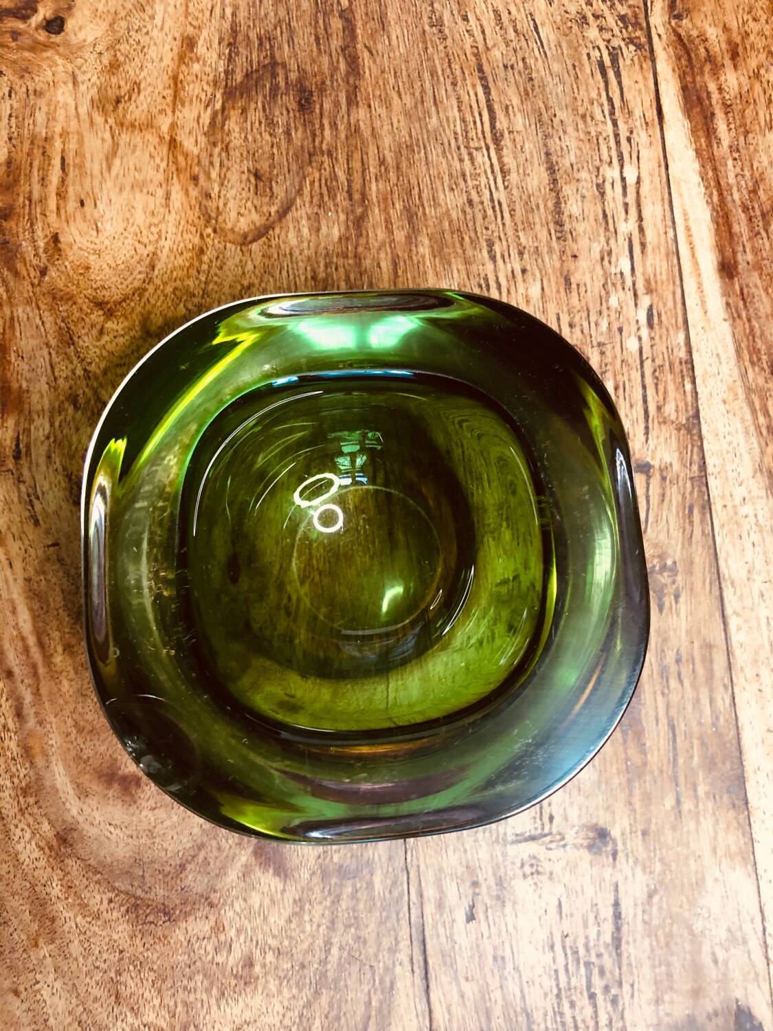 Murano sommerso glass ashtray