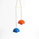 enamelled double shade Flower Pot pendant lamp by Verner Panton for Poulsen