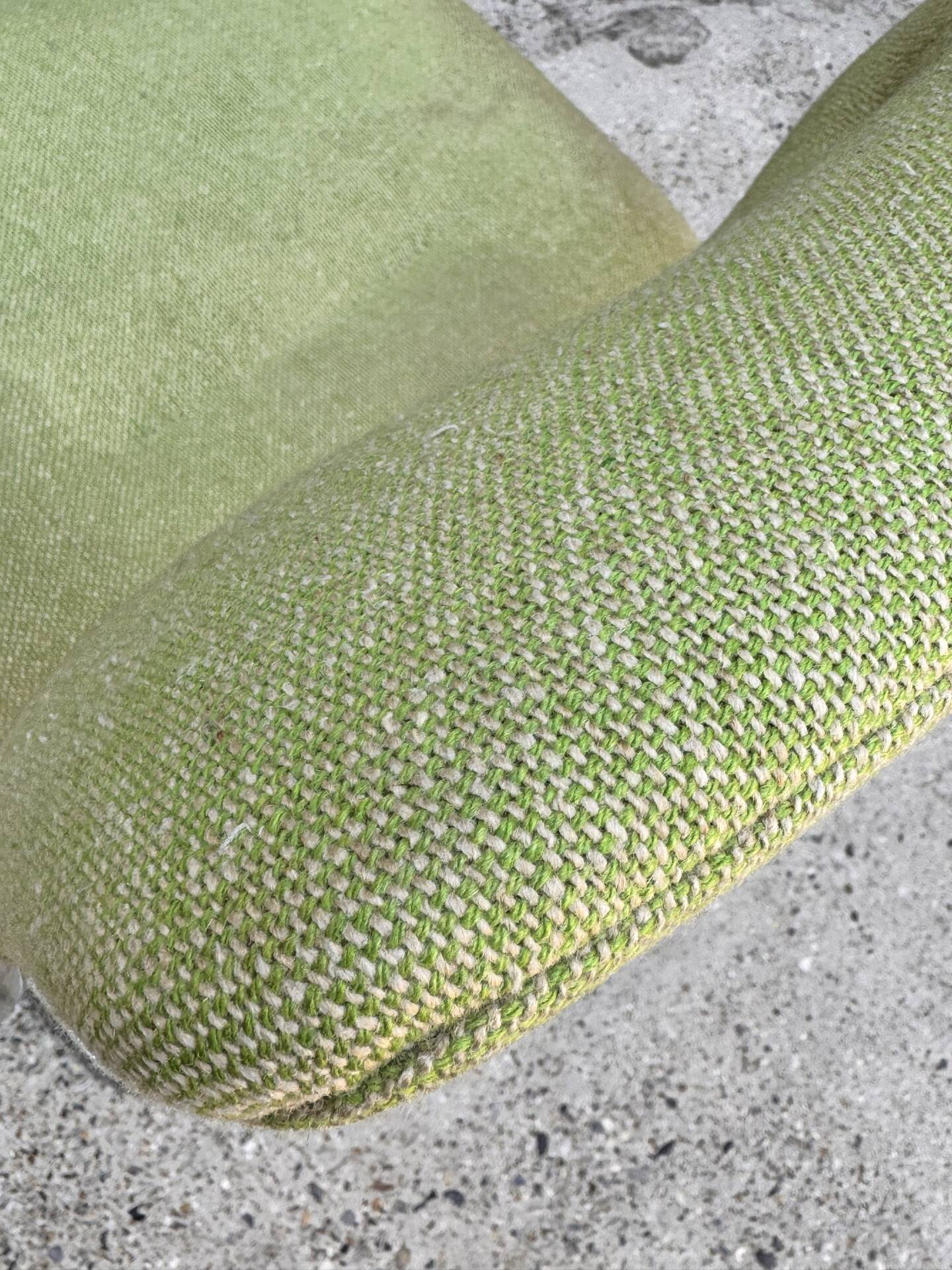 Fauteuil vintage Strafor Steelcase 421, vert chiné