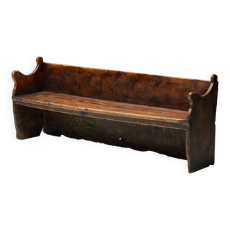 Primitive Pyrenean Bench, France, 19th Century