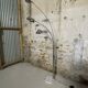 Vintage 5-branch floor lamp in chrome and marble – 1970s arc style