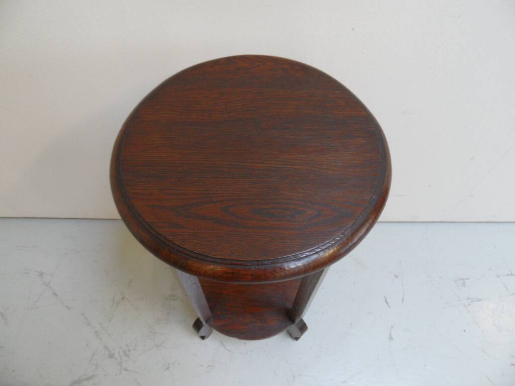 Art Deco oak sidetable