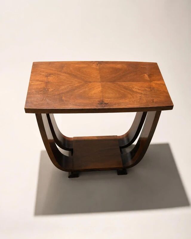 Art Deco side table in solid wood – France, circa 1930-1950