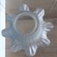 Pair of Art Nouveau 1900 frosted glass ceiling lights and their base