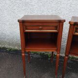 Pair of bedside drawer fluted feet