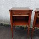 Pair of bedside drawer fluted feet