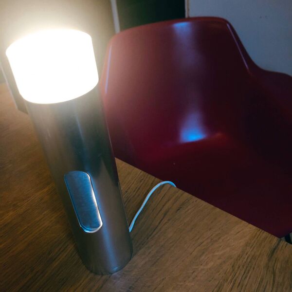 Lampe Cylindrique Vintage • Totem Minimaliste • Space Age • 1970
