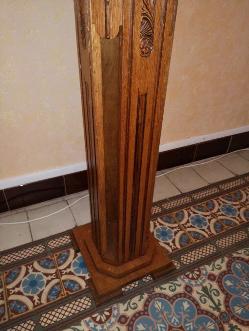 Pedestal harness sheath oak art deco 1940