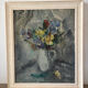 Autumn bouquet, oil on panel signed
