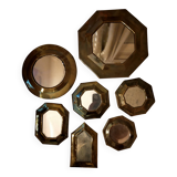 Set of 7 small vintage mirrors