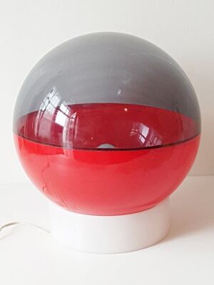 Lampe boule plastique 1970 space age 70's pop vintage seventies 70S plastic lamp