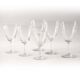 Set of 6 chiseled glasses, 2 sizes