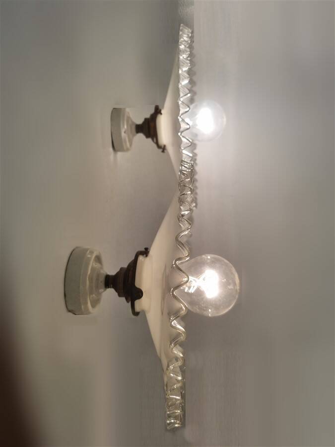 Opaline wall lights