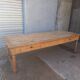 Grande table de communauté en chêne et sapin