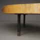 Table basse brutaliste en bois de tronc d'arbre, années 1960